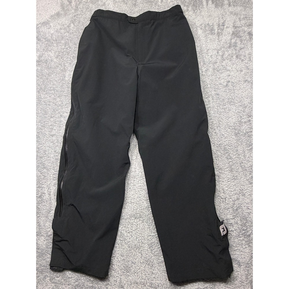 Footjoy FJ DryJoys Tour Collection Pants Mens XL Black Golf Outdoors Rain Lined